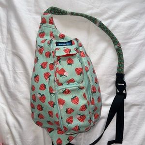 Strawberry rope bag sling backpack